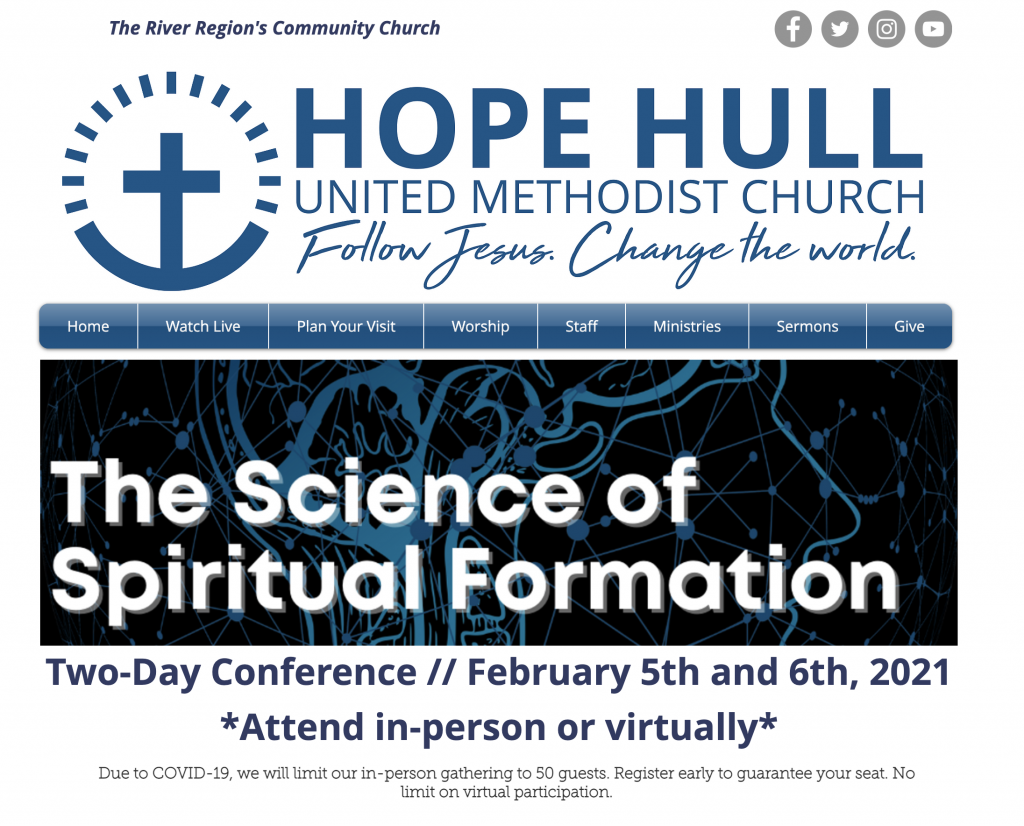 Hope Hull UMC Science and Faith Conference Curt Thompson MD